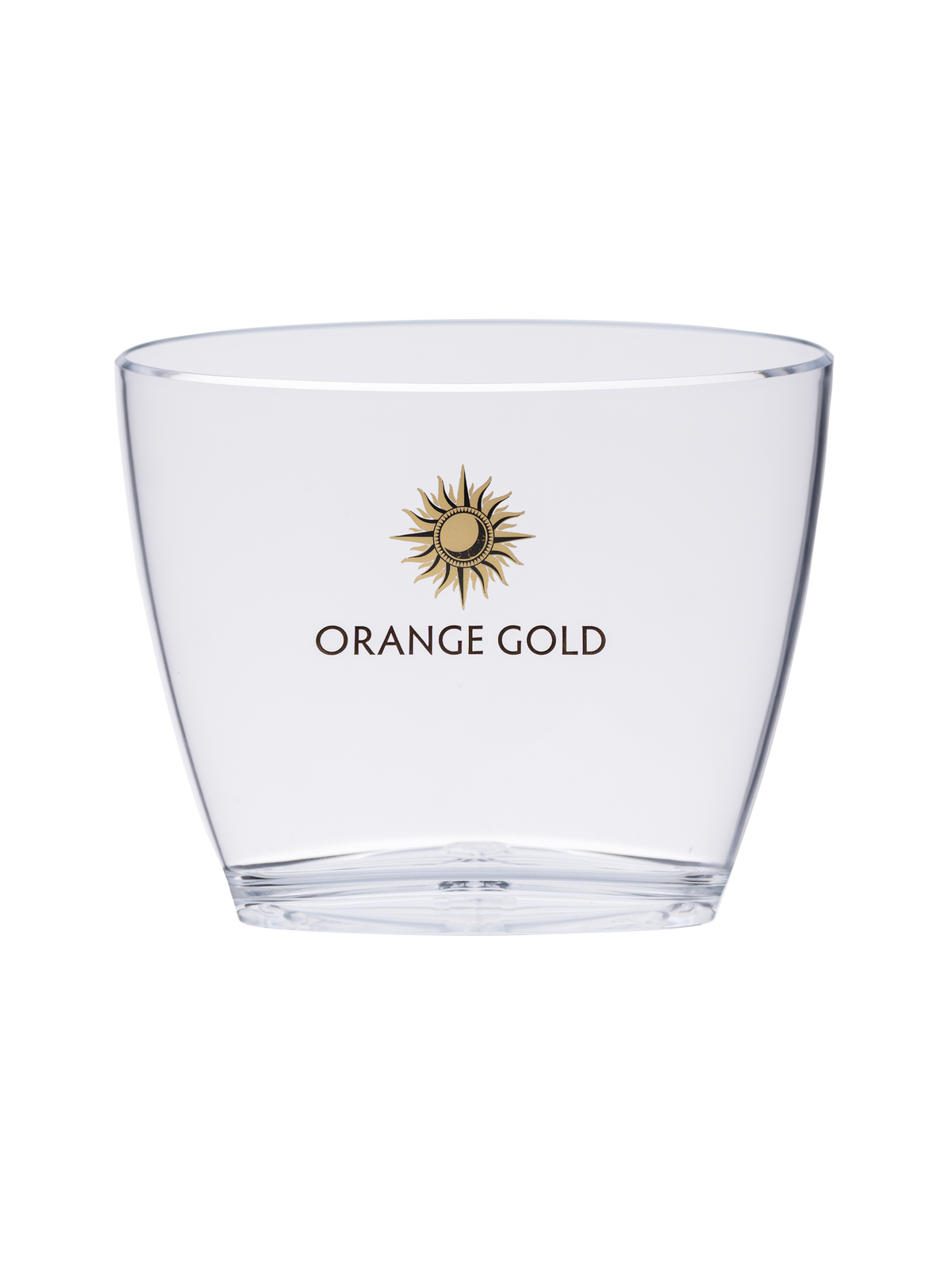 Orange Gold Ice Bucket