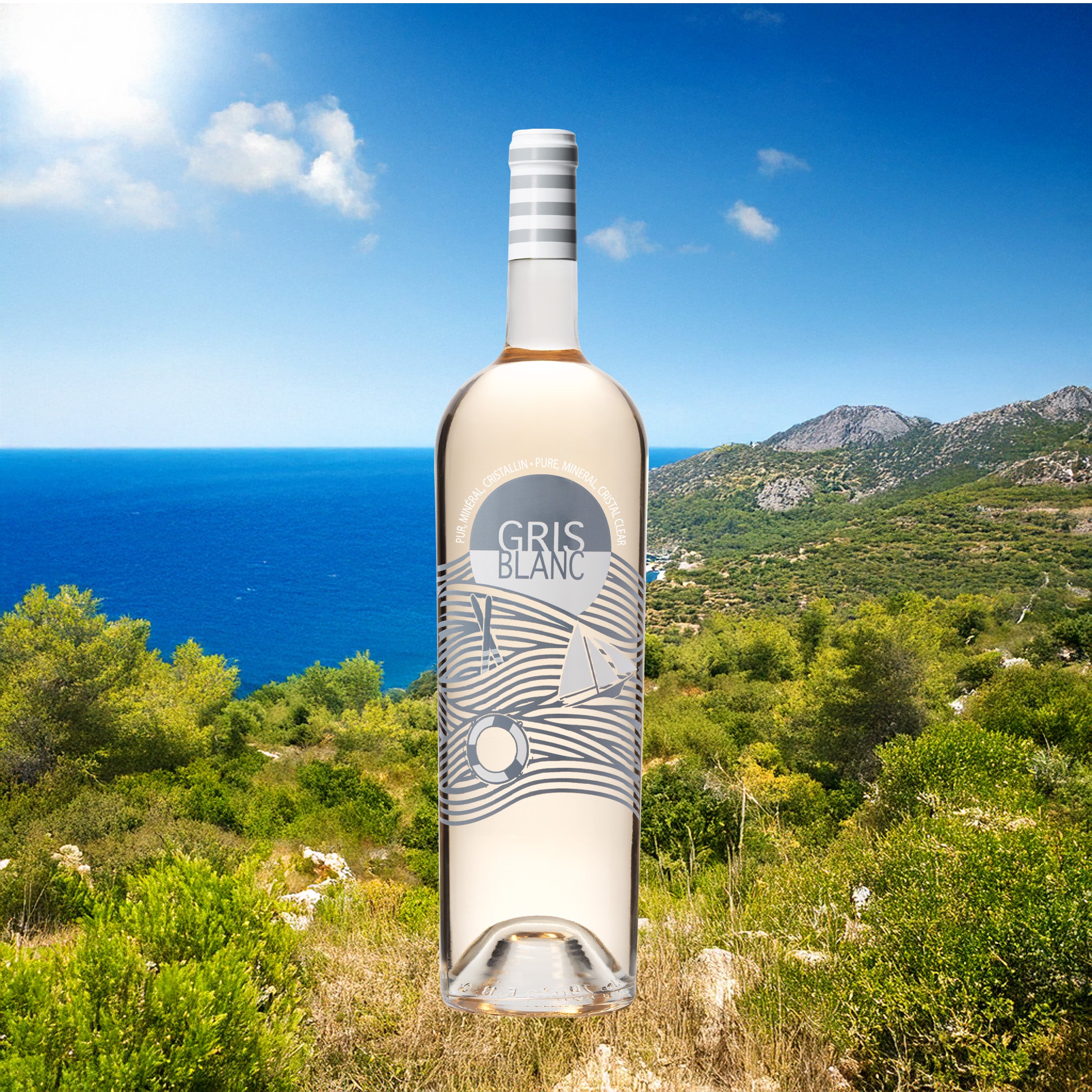 Gris Blanc vin rosé bio 2024 Magnum 150cl Edition limitée 20 ans