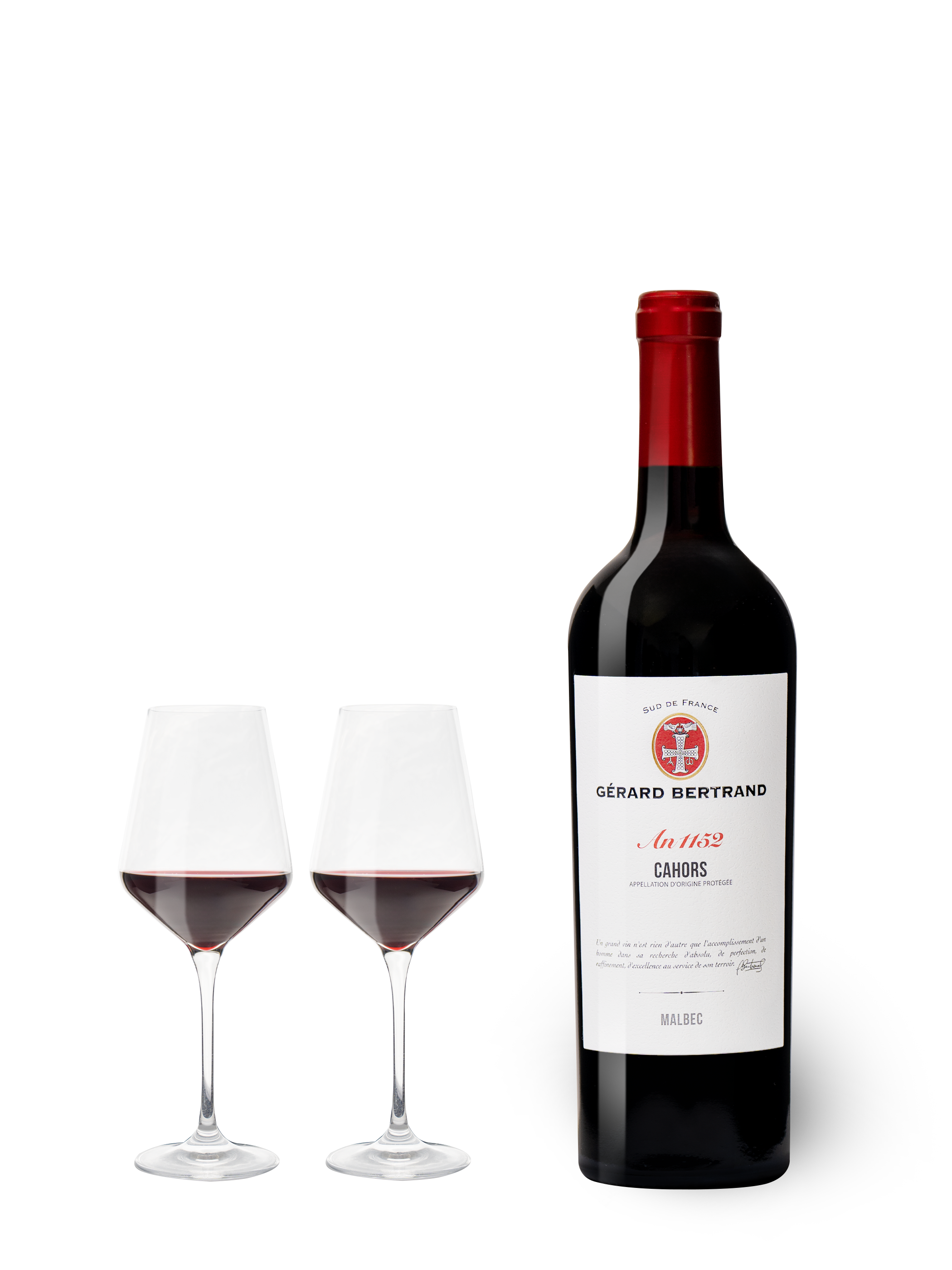 Héritage "An 1152" vin rouge AOP Cahors 2021 75cl - Gérard Bertrand