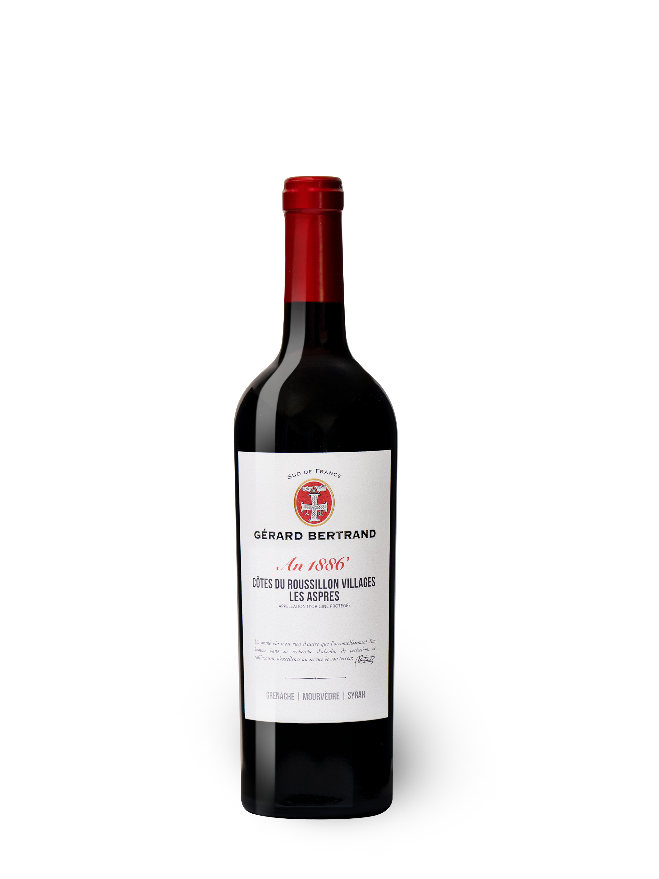Héritage "An 1886" rouge Les Aspres 75cl 2020 - Gérard Bertrand