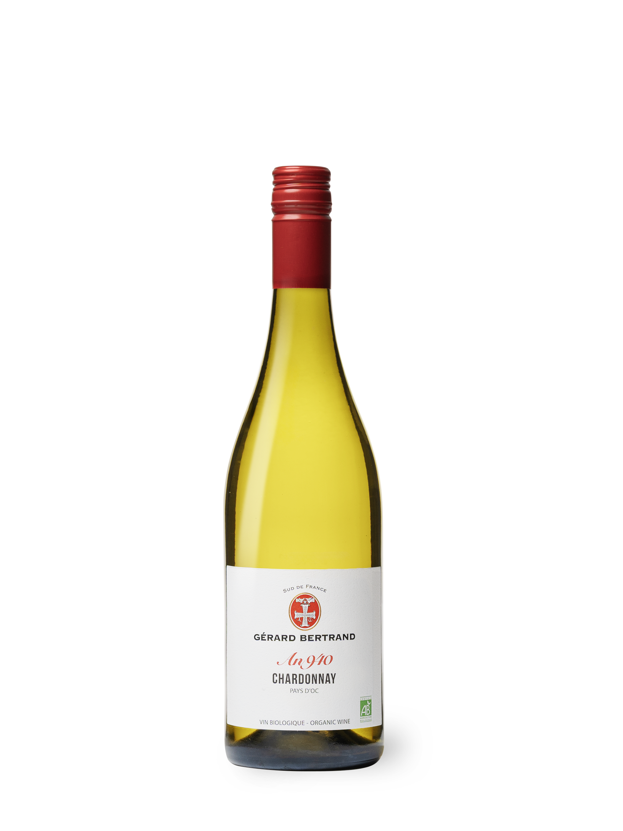 Héritage "An 940" Chardonnay 2024 75cl vin blanc bio - Gérard Bertrand