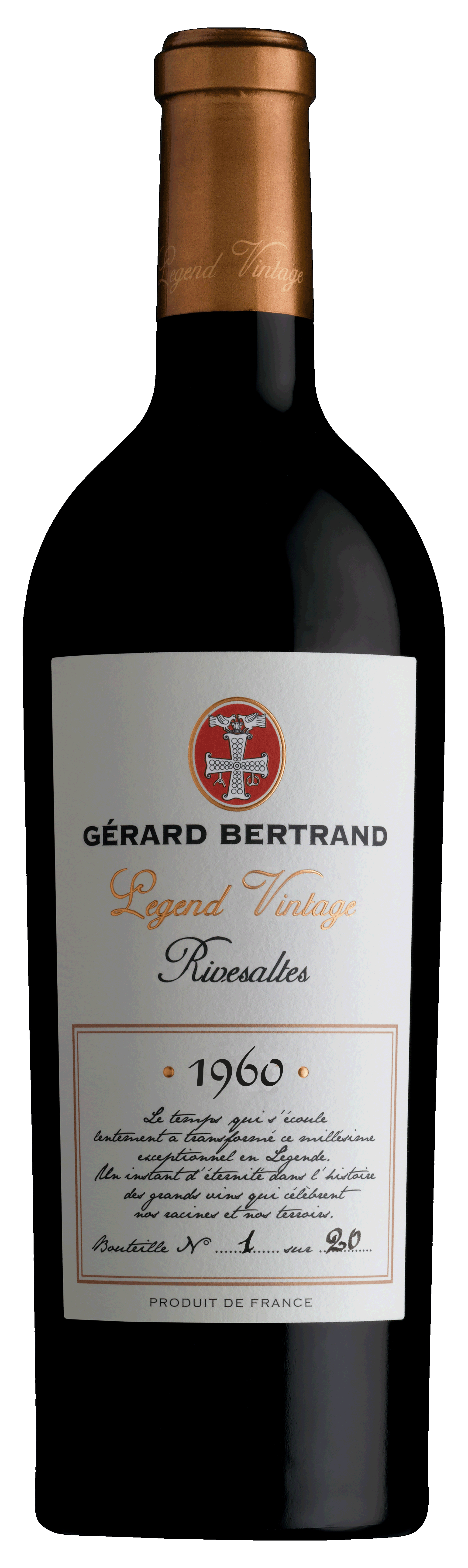 Legend Vintage Vins Doux Naturels 1960 Rivesaltes 75cl - Gérard Bertrand