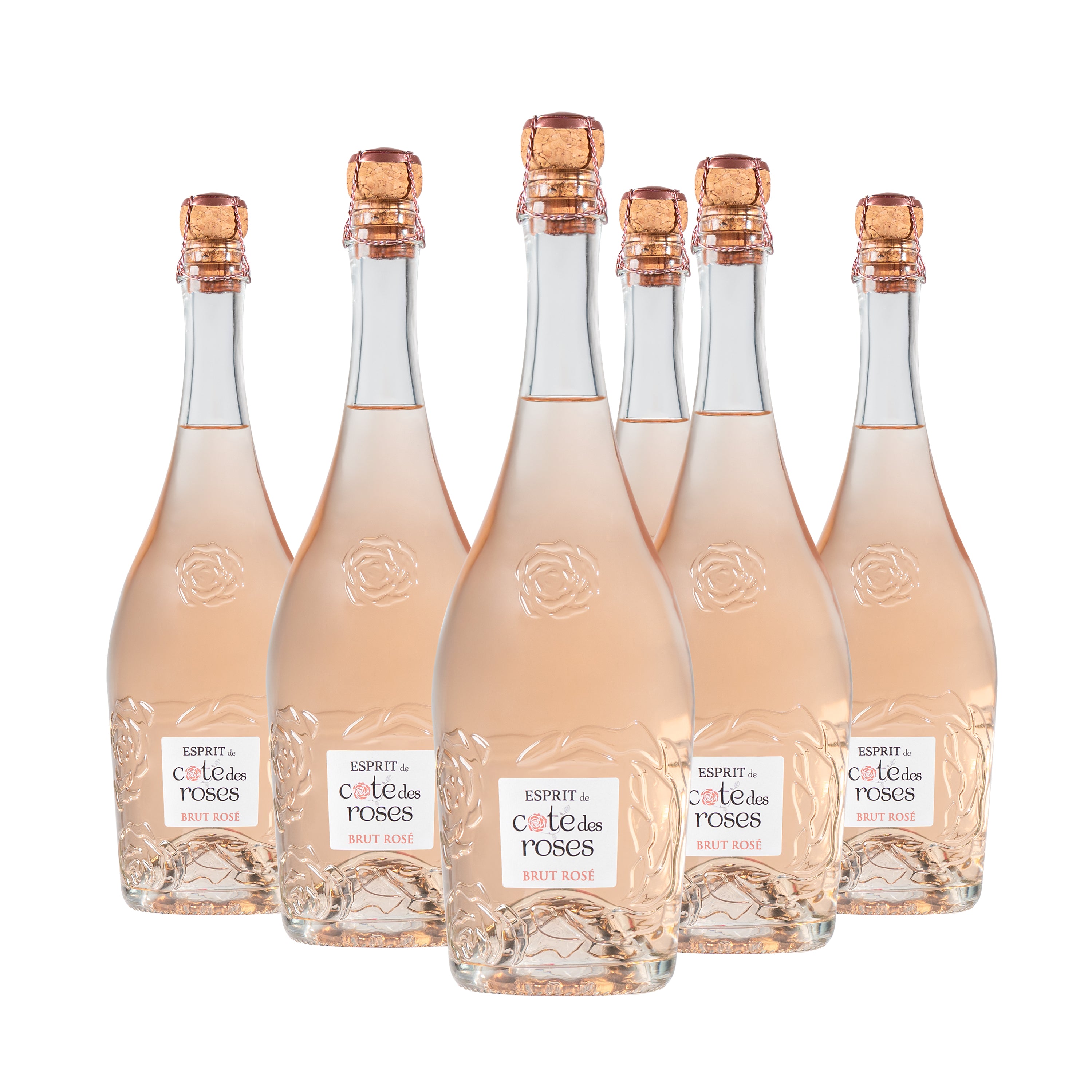 Esprit de Cote des Roses Brut rosé sparkling wine Lot of 6 bottles 75cl - Gérard Bertrand