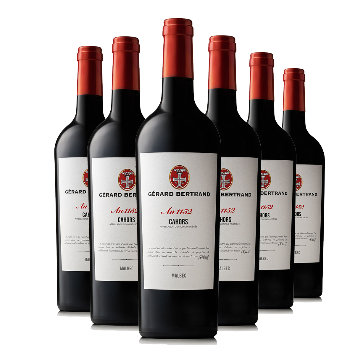 Héritage Cahors an 1152 2021 Lot 6 Bouteilles 75cl - Gérard Bertrand