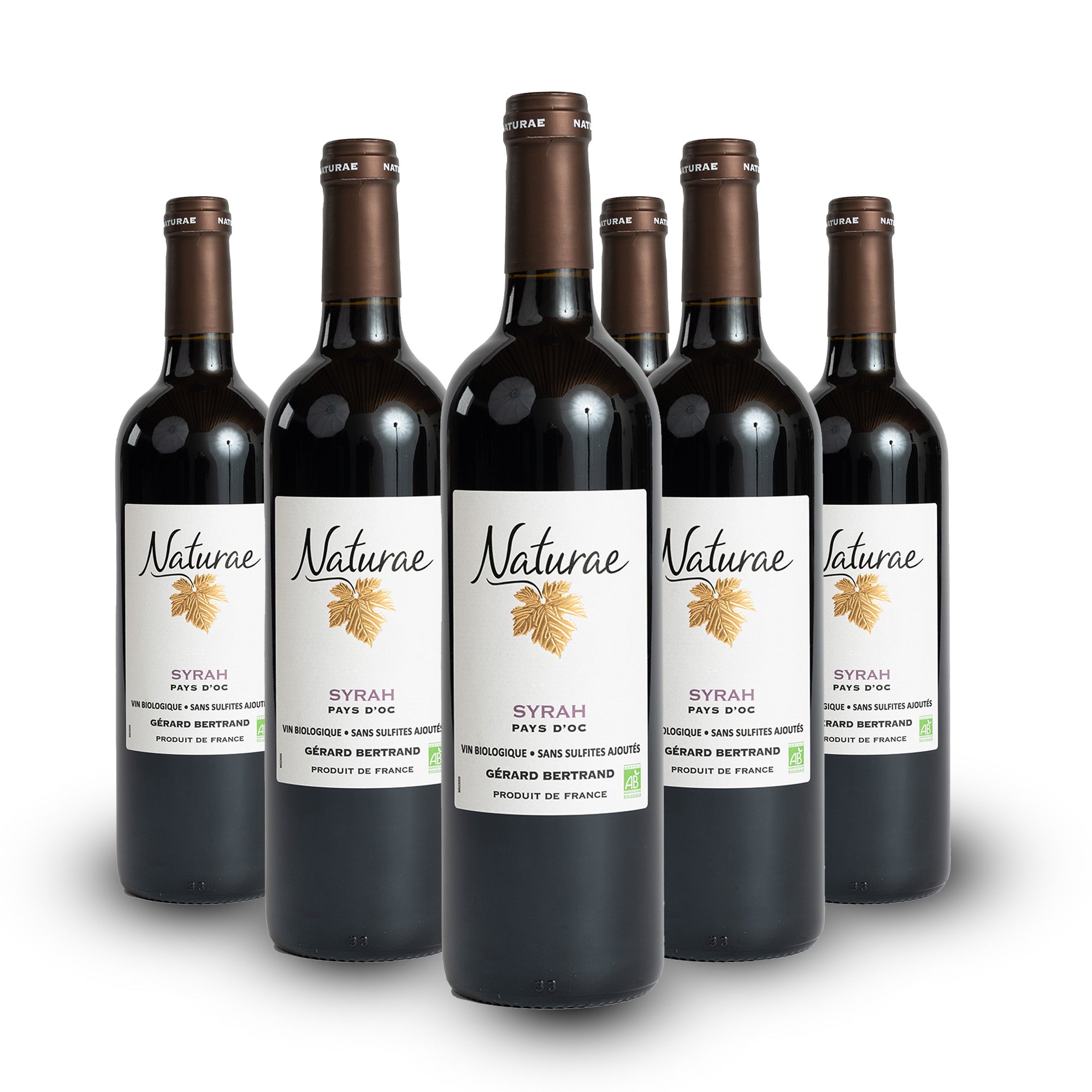 Naturae Syrah 2023 Lot 6 Bouteilles 75cl vin rouge bio sans sulfites vegan - Gérard Bertrand