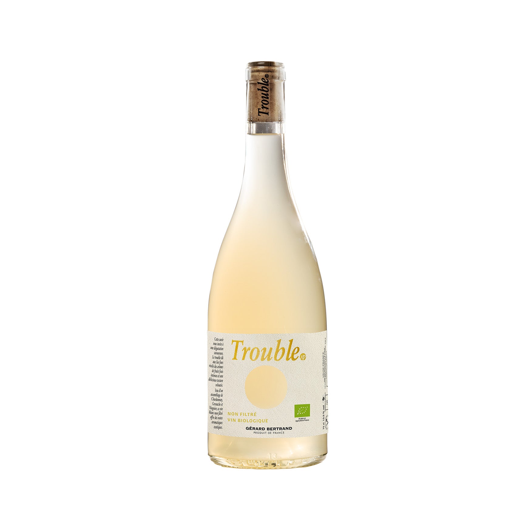 Trouble xp vin blanc bio Non Filtré 2024 75cl