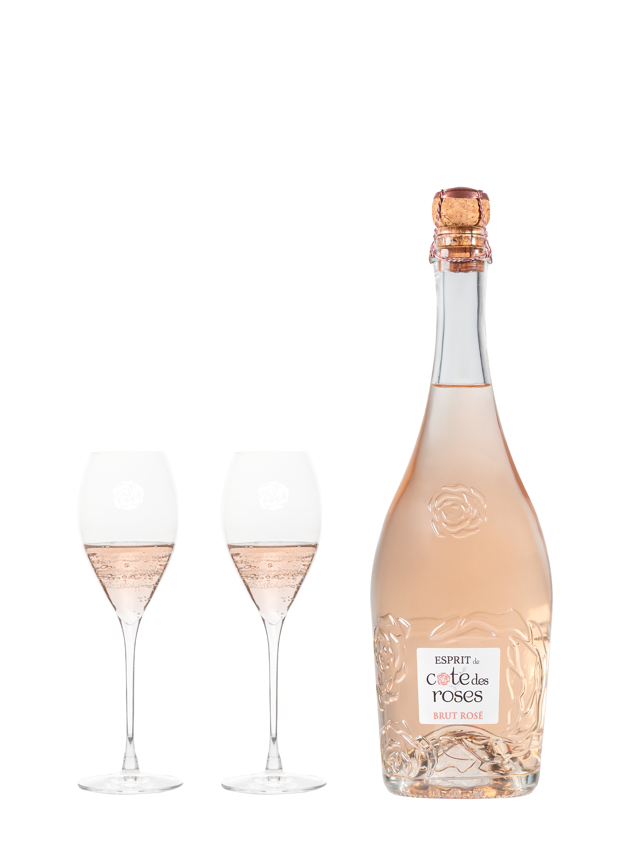 Esprit de Cote des Roses Brut rosé sparkling wine Lot of 6 bottles 75cl - Gérard Bertrand 