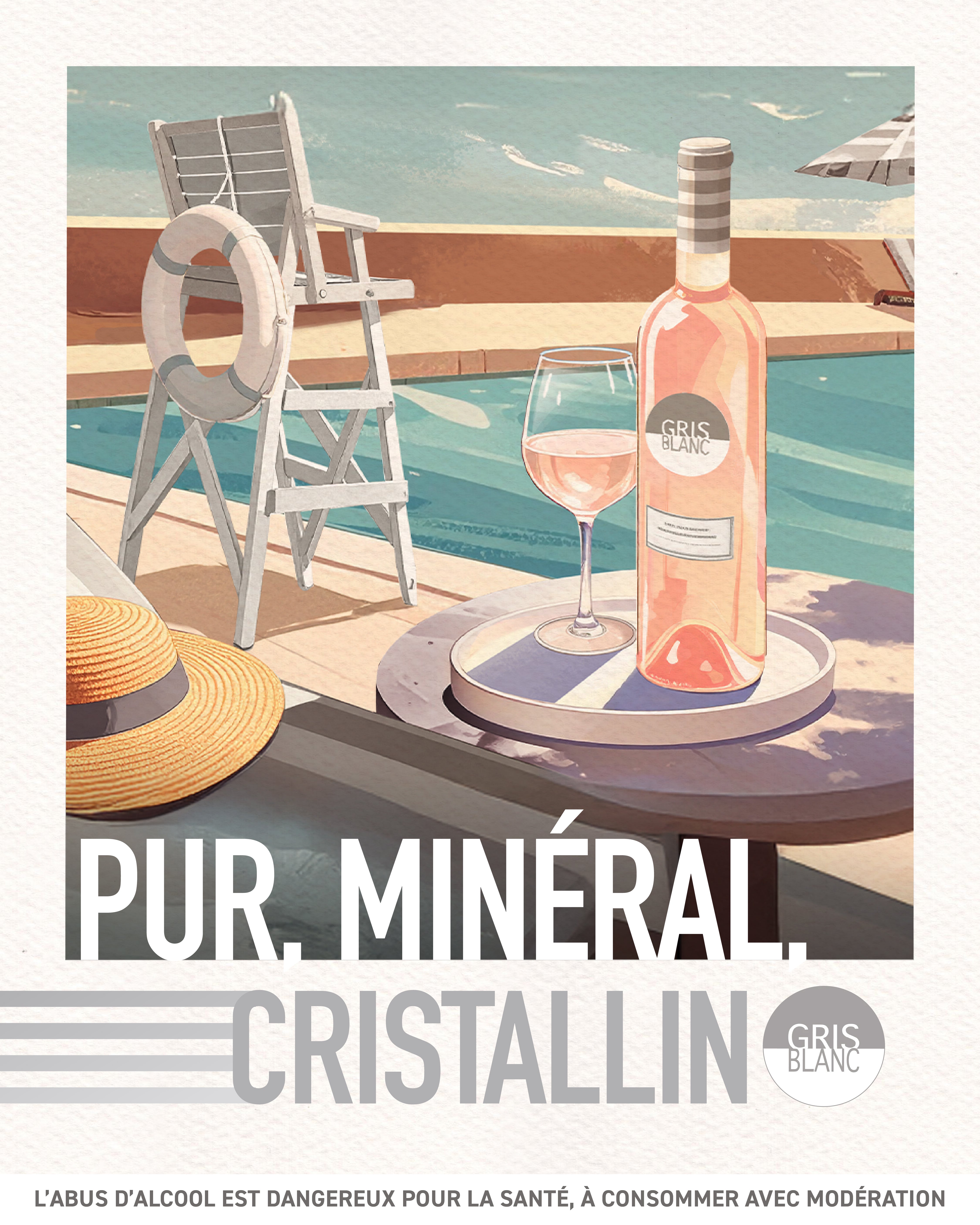 Gris Blanc avec bouchon 2024 75cl lot 6 bouteilles 75cl - Gérard Bertrand 