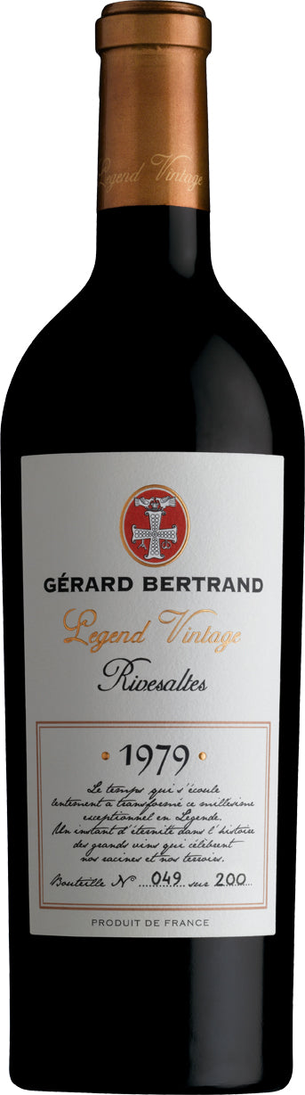 Legend Vintage Vins Doux Naturels 1979 Rivesaltes 75cl - Gérard Bertrand 