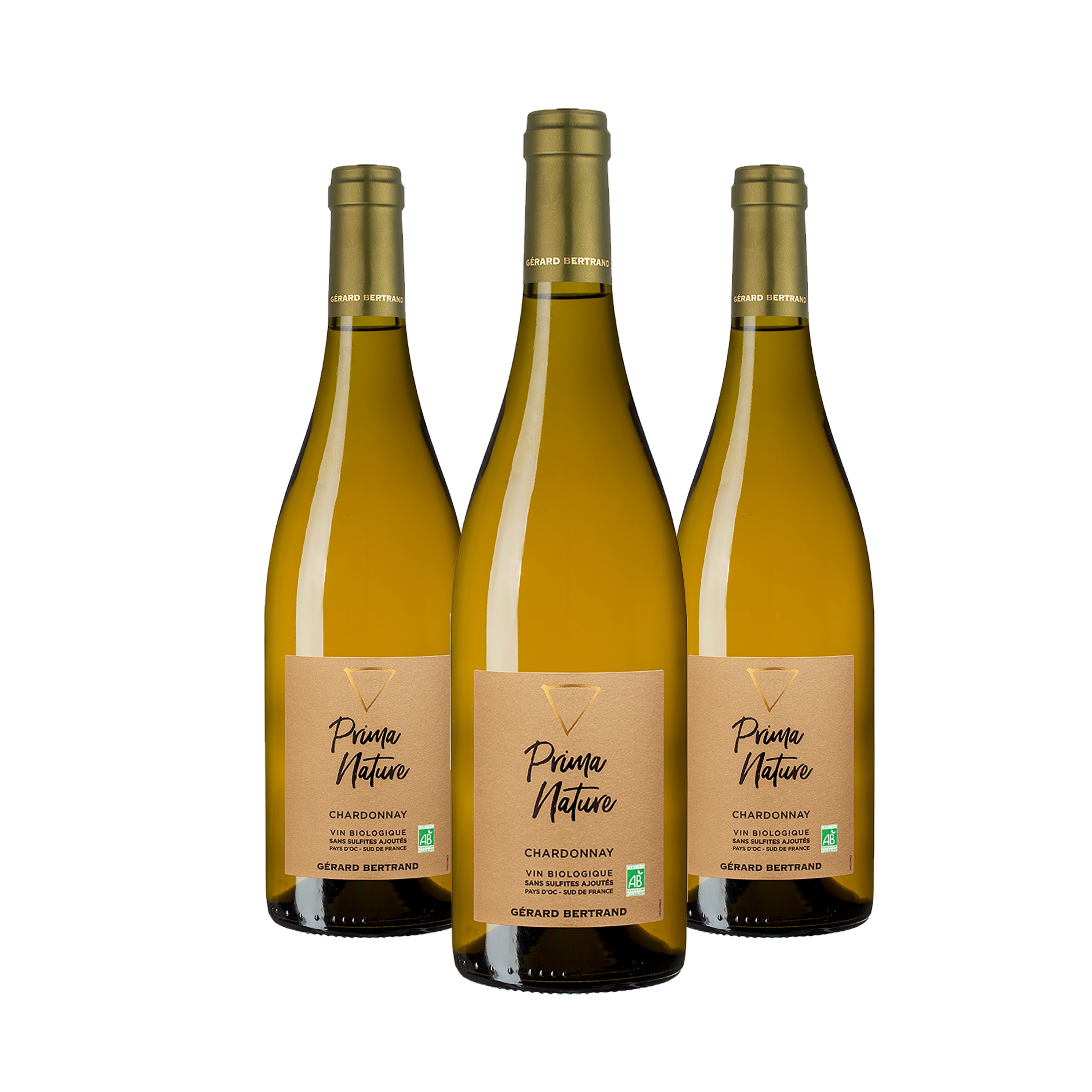 Prima Nature chardonnay 2024 Lot 3 bouteilles 75cl - Gérard Bertrand 