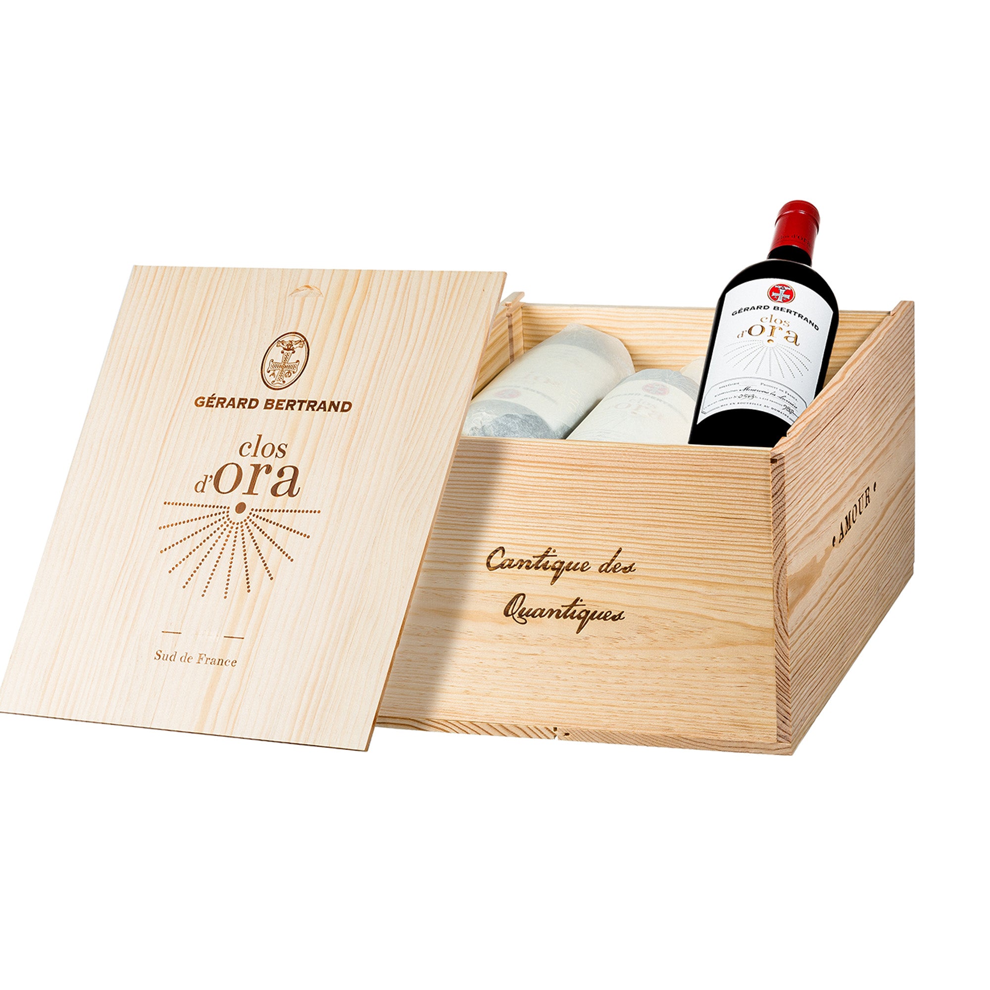 Clos d'Ora 2021 75cl caisse bois 6 bouteilles vin rouge iconique